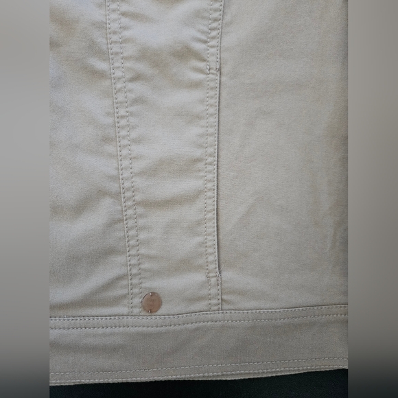 NWOT - Designer Gianfranco Ferre Forma Tan Boxy Unlined Jacket - Size 18 - Picture 8 of 9